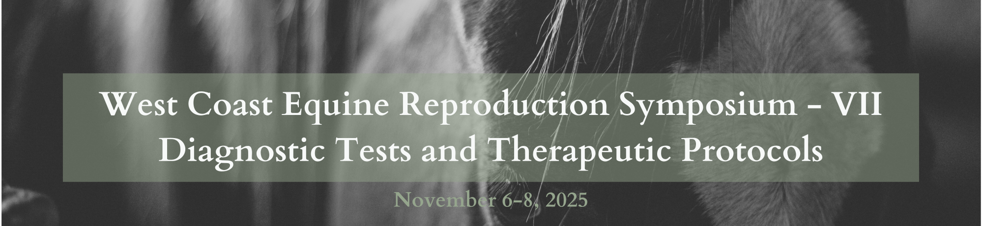 West Coast Equine Reproduction Symposium - VII Diagnostic Tests and Therapeutic Protocols